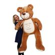  Ours en peluche géant avec broderie Teddy Bear 165cm roux