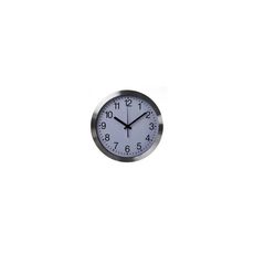 Perel Horloge murale 30 cm Blanc et argente