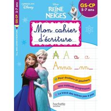  MON CAHIER D'ECRITURE DISNEY LA REINE DES NEIGE II. GS-CP, Disney