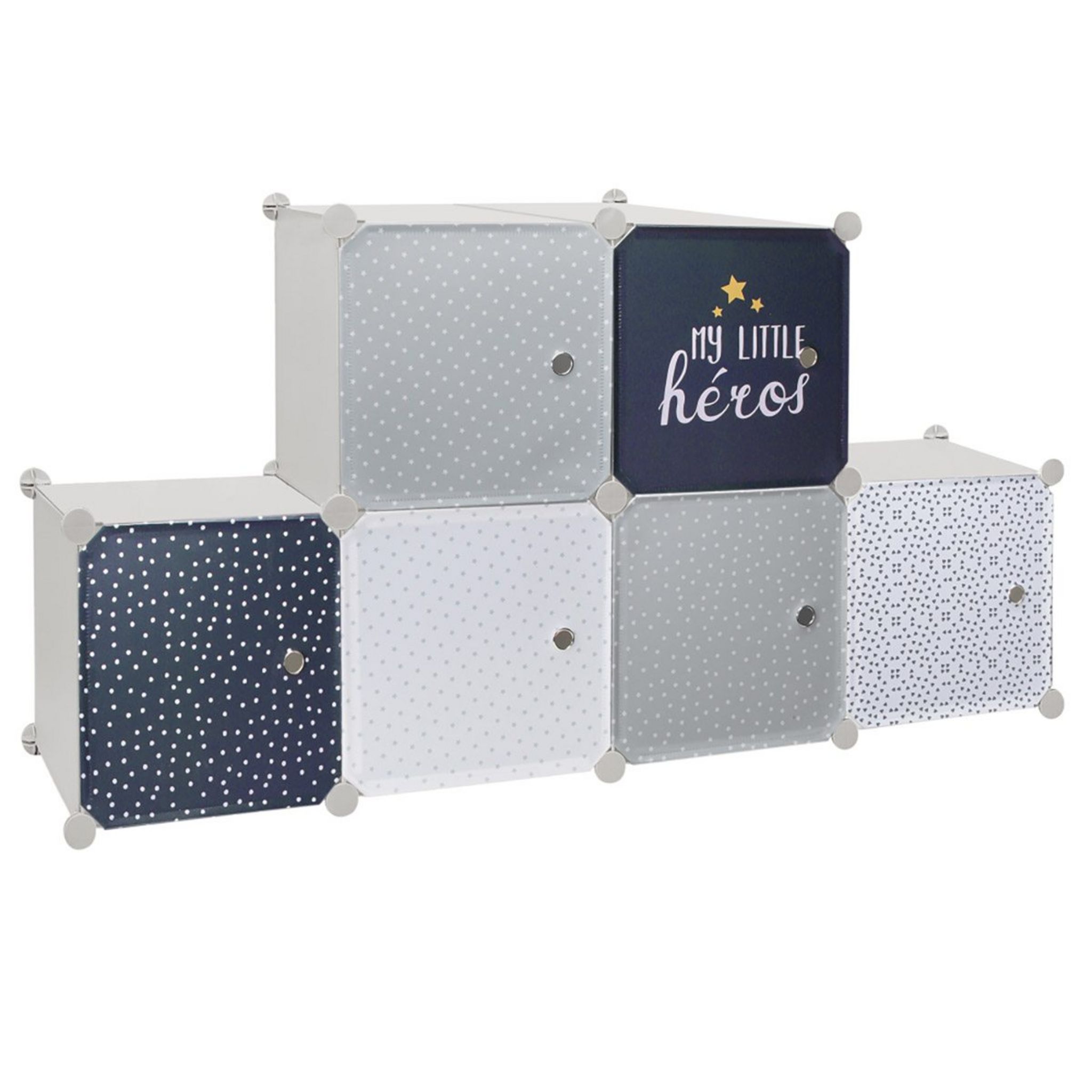 Meuble Maison avec 2 cubes de rangement fille - Home Deco Kids