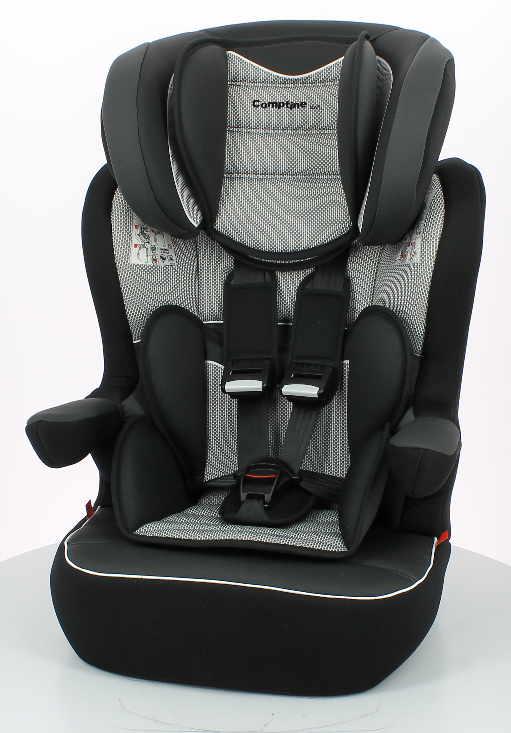 COMPTINE Siège auto C30 Isofix - De 9 à 36 kg - Gris/noir pas cher 