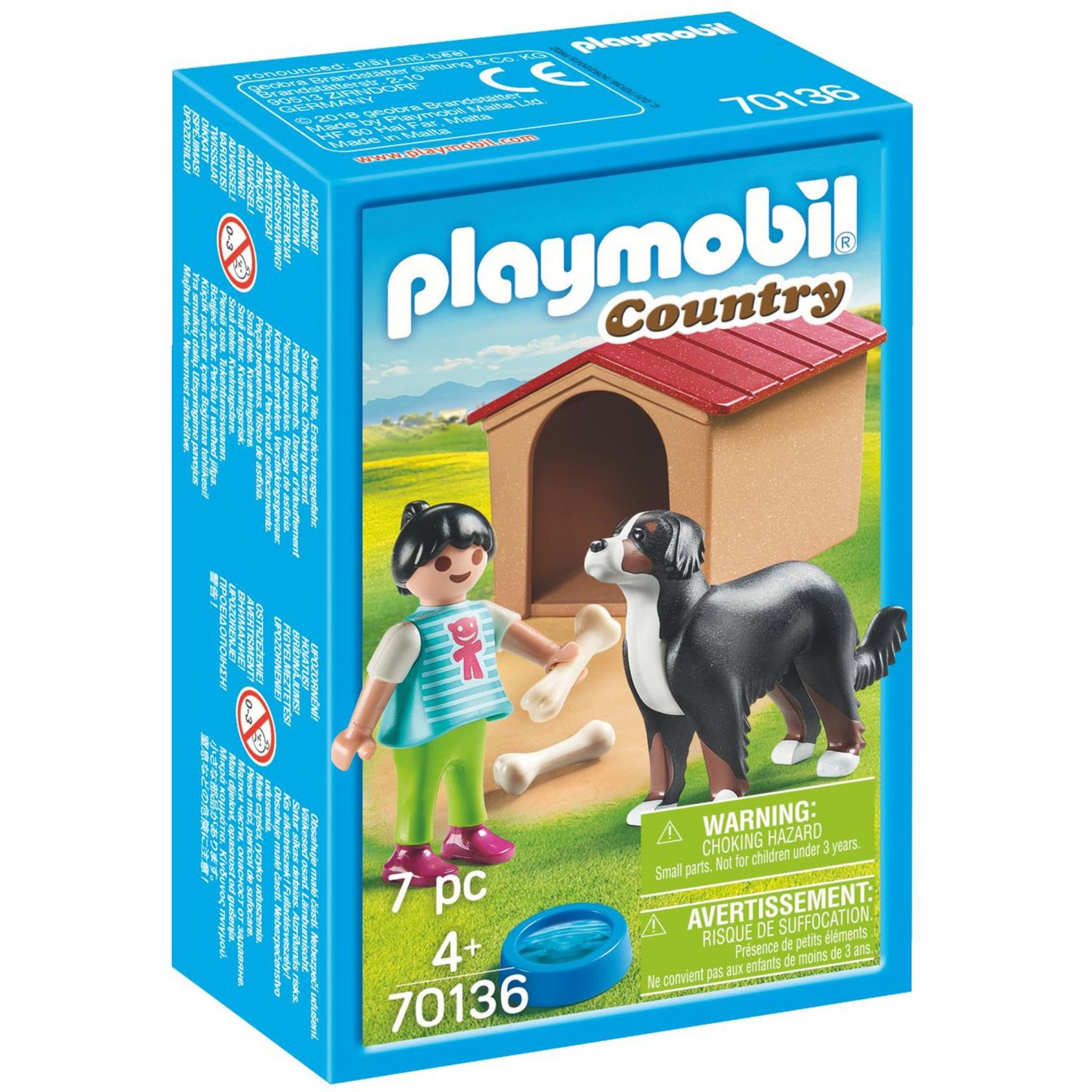 PLAYMOBIL 70510 - Country Box de poney et roulotte pas cher 