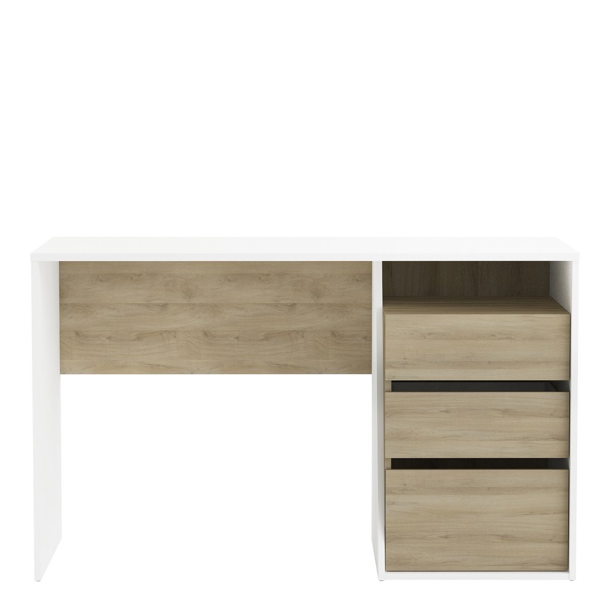 Bureau 3 Tiroirs Cm Blanc pas cher - Achat neuf et occasion