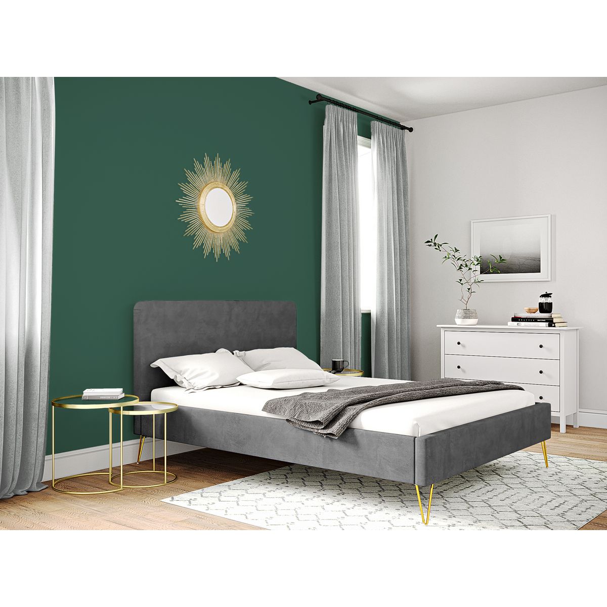 Lit 140x190 avec sommier et matelas