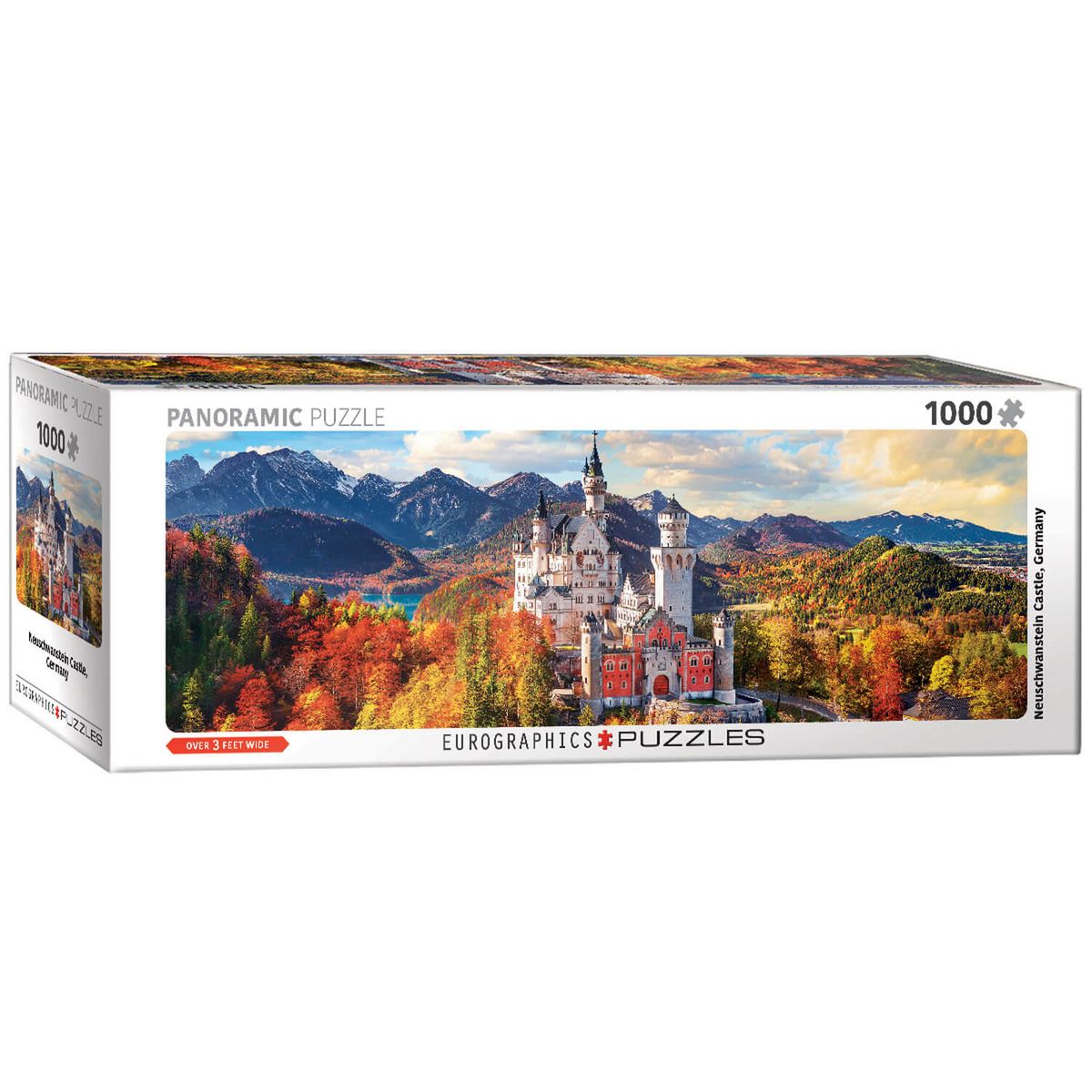 Eurographics Puzzle 1000 pièces panoramique : Château de Neuschwanstein en automne