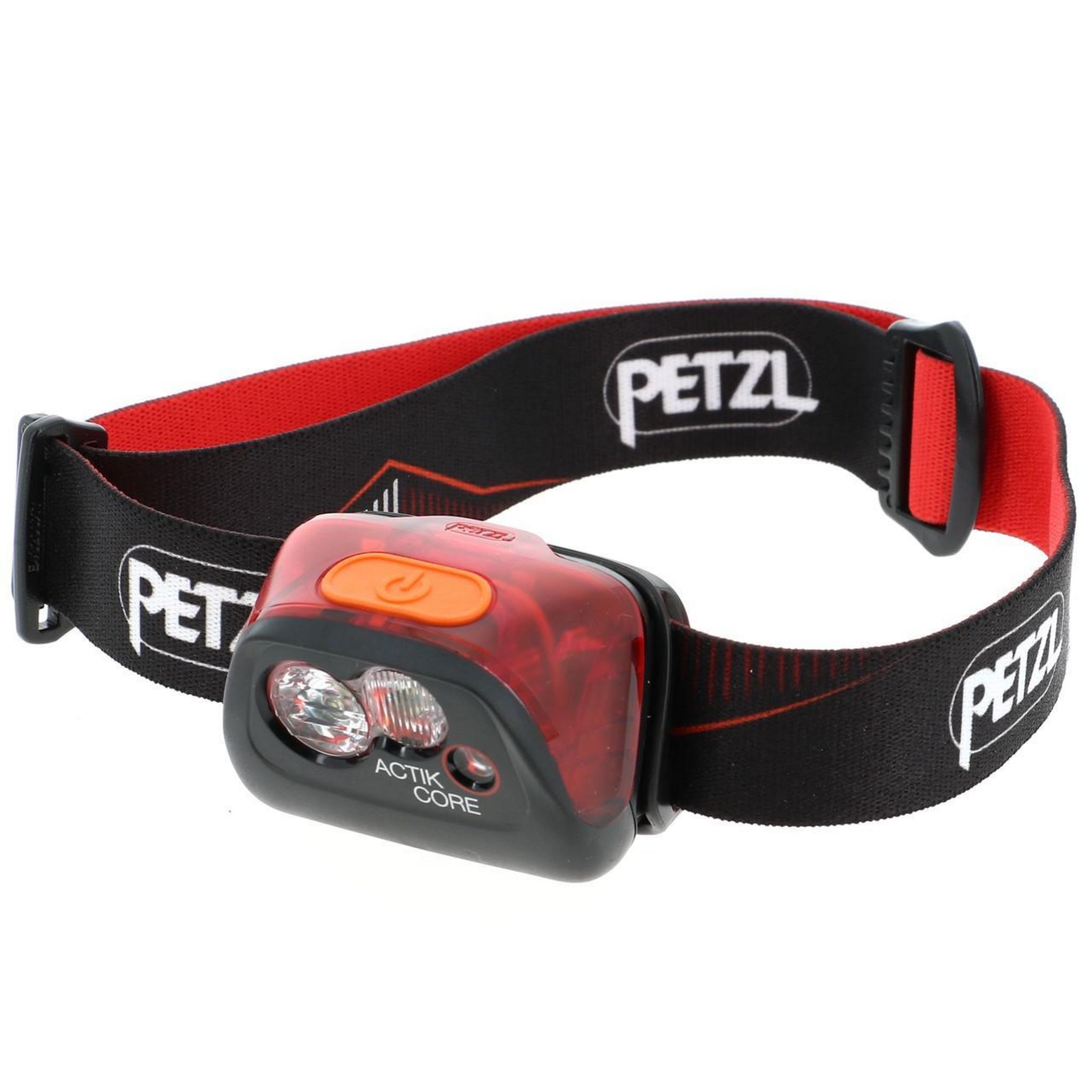 Lampe frontale Petzl ACTIK CORE - 450 lumen - avec batterie Core  rechargeable - rouge