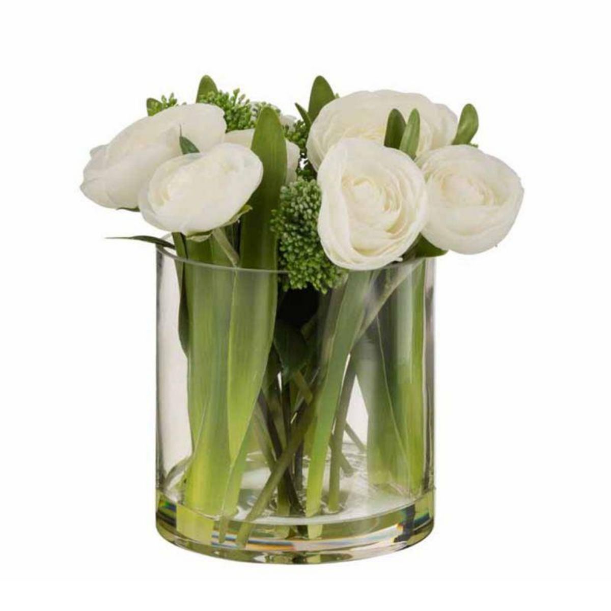 Paris Prix Composition Florale Renoncule Vase 24cm Blanc pas cher à prix  Auchan