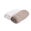 Domiva Lot 2 draps-housses Jersey 60 x 120 cm . Coloris disponibles : Blanc, Gris, Rose