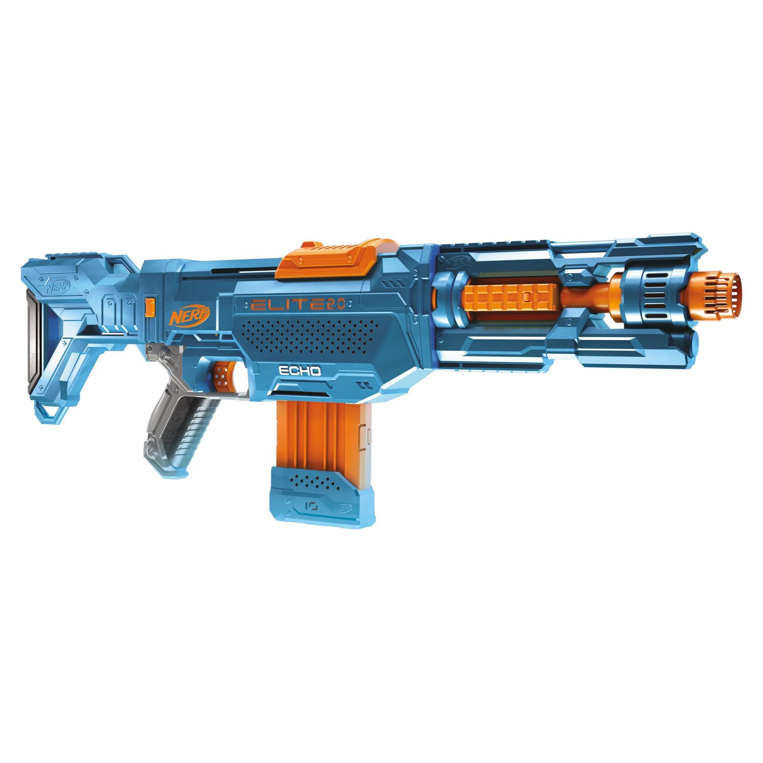 HASBRO Pistolet Nerf Elite 2.0 Commander RD-6 et Fléchettes Nerf Elite  Officielles