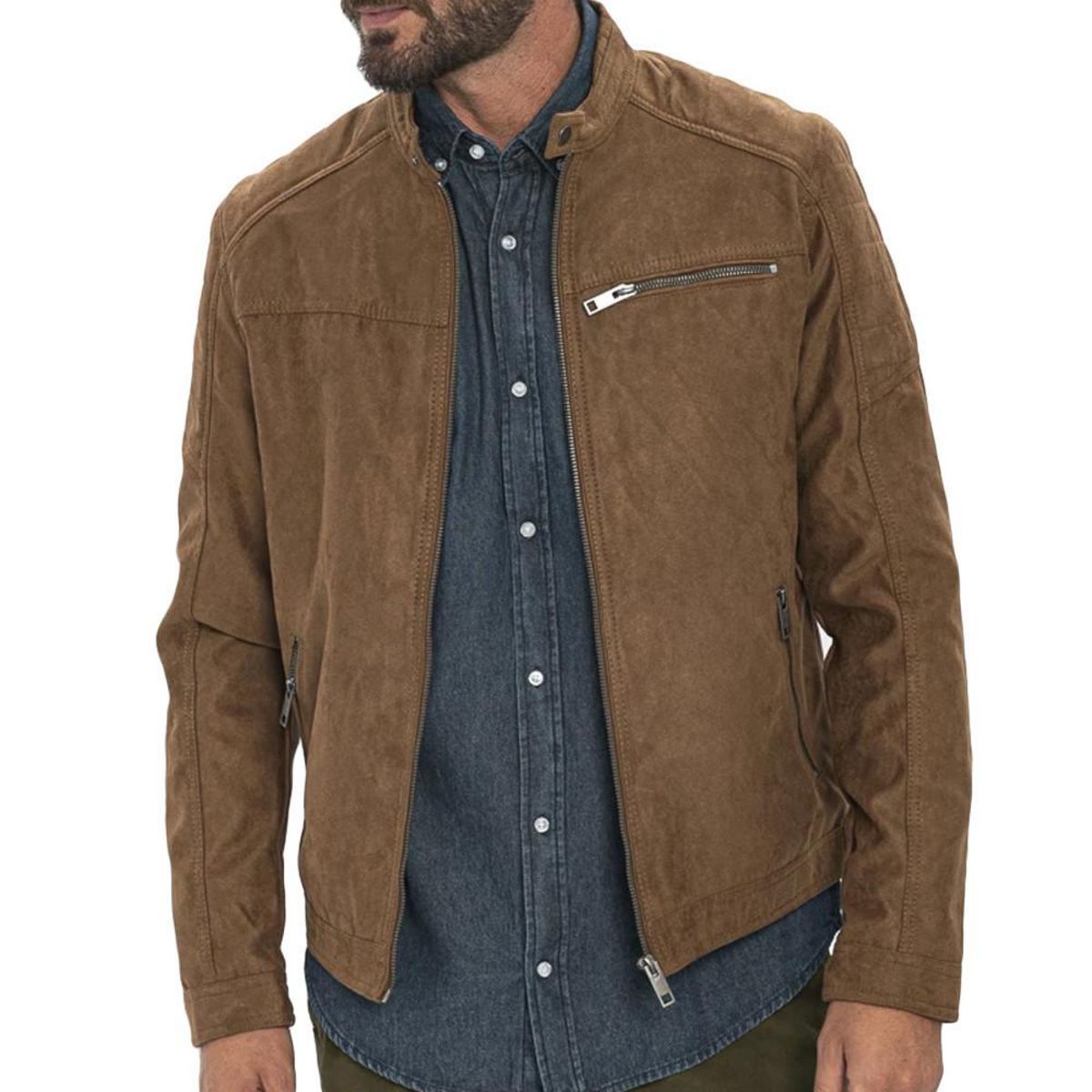 Veste marron homme new arrivals