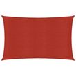 Voile d'ombrage 160 g/m^2 Rouge 4x7 m PEHD