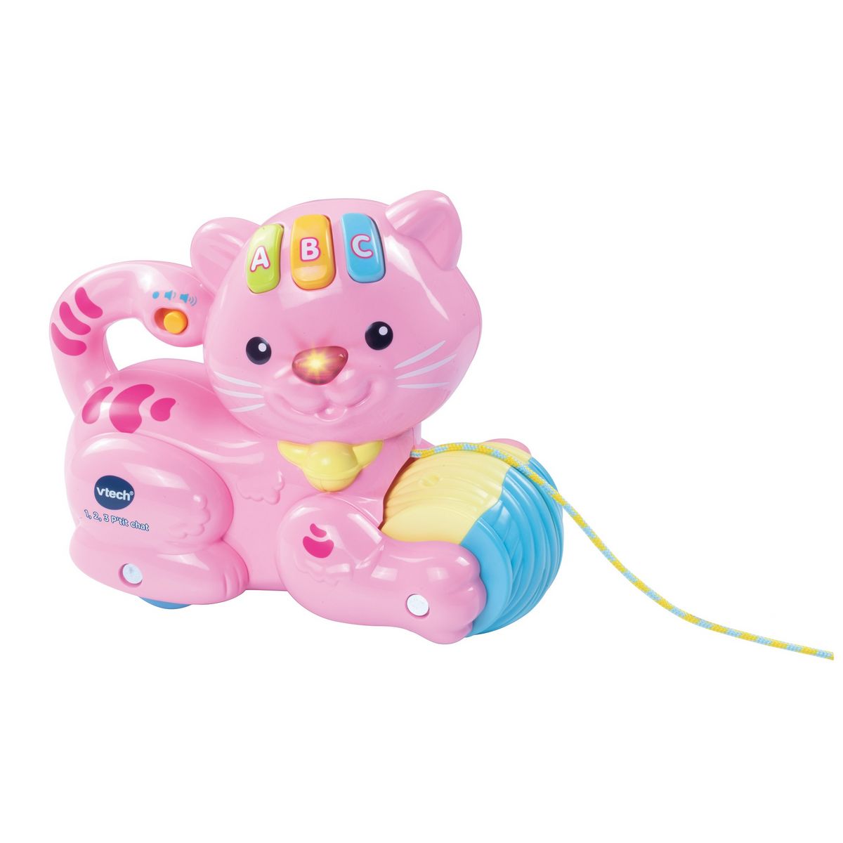 VTECH Jeux interactif - 1, 2, 3 p'tit Chat - Rose pas cher 