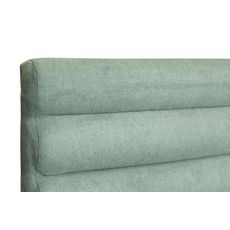 Tête de lit aspect bombé en tissu  160 x 200 cm HERMIA (Vert d'eau)
