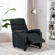 Fauteuil inclinable Gris fonce Tissu