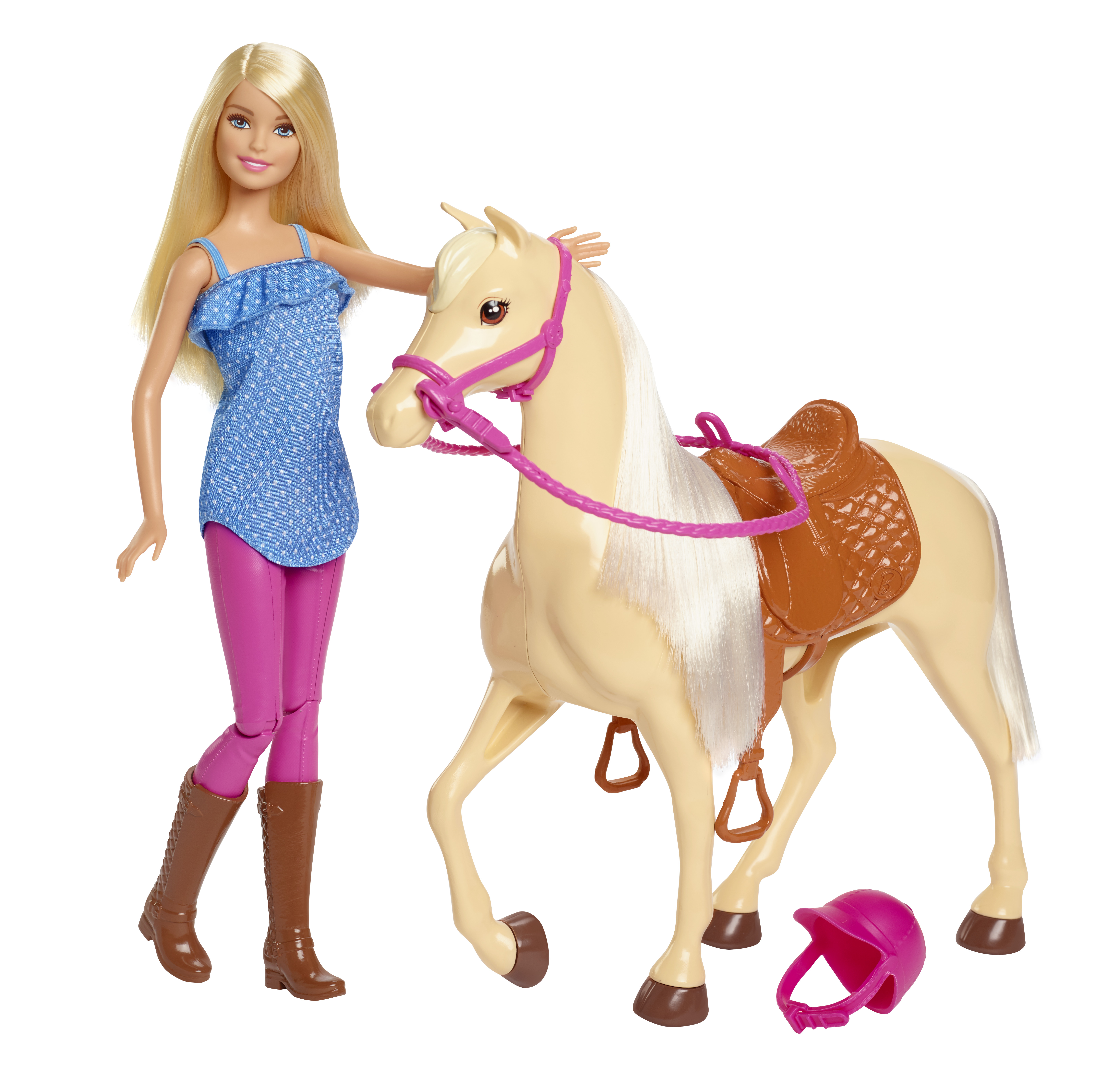 MATTEL Barbie Cheval Pégase sonore et lumineux - Une Touche de