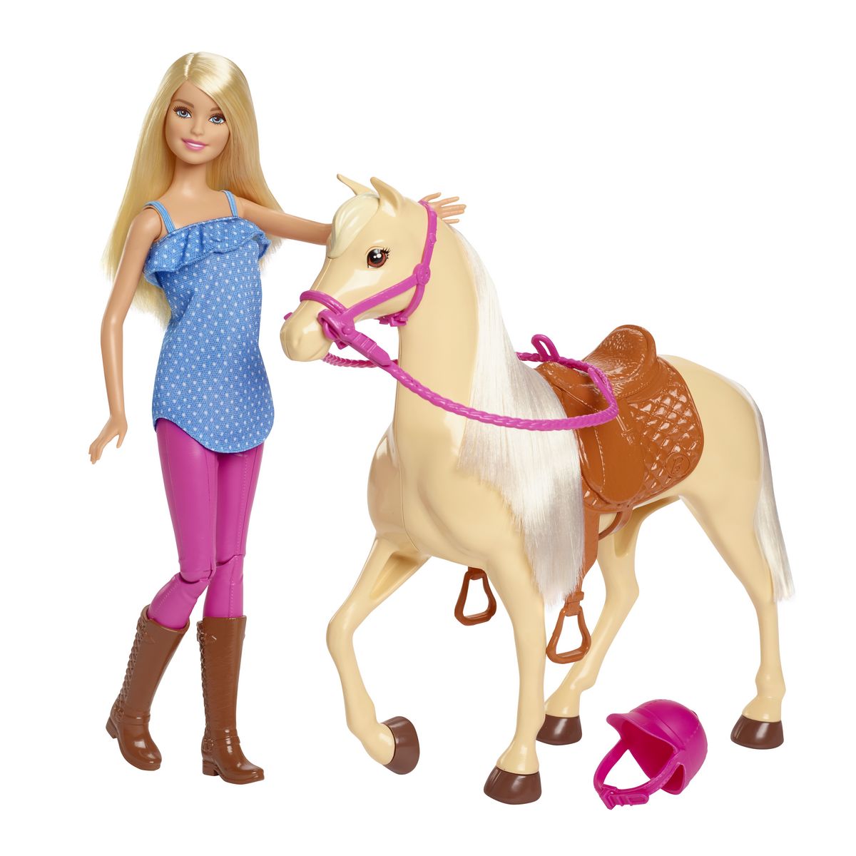 BARBIE Barbie et son cheval Barbie pas cher Auchan