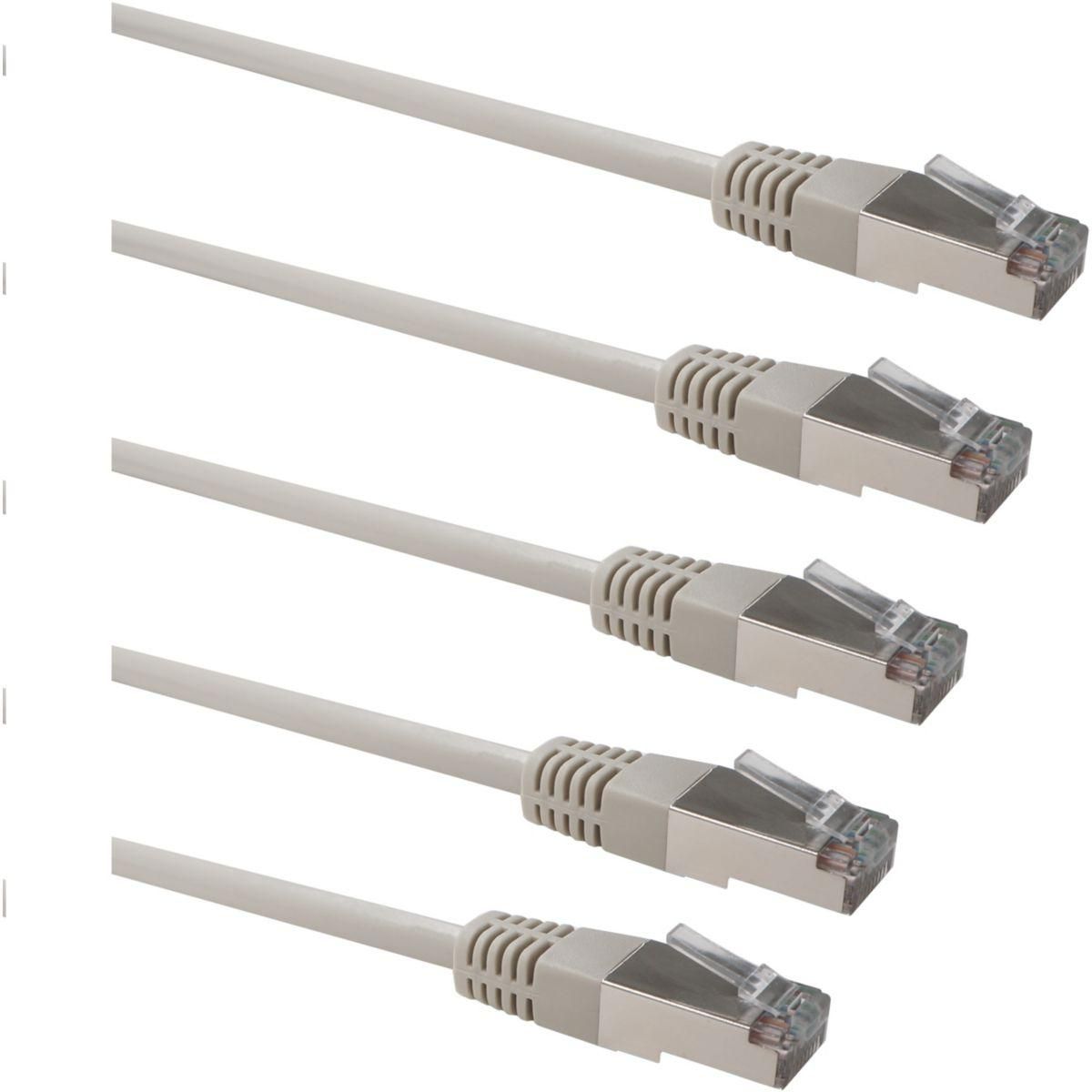 ESSENTIEL B Câble Ethernet RJ45 0.25cm x5