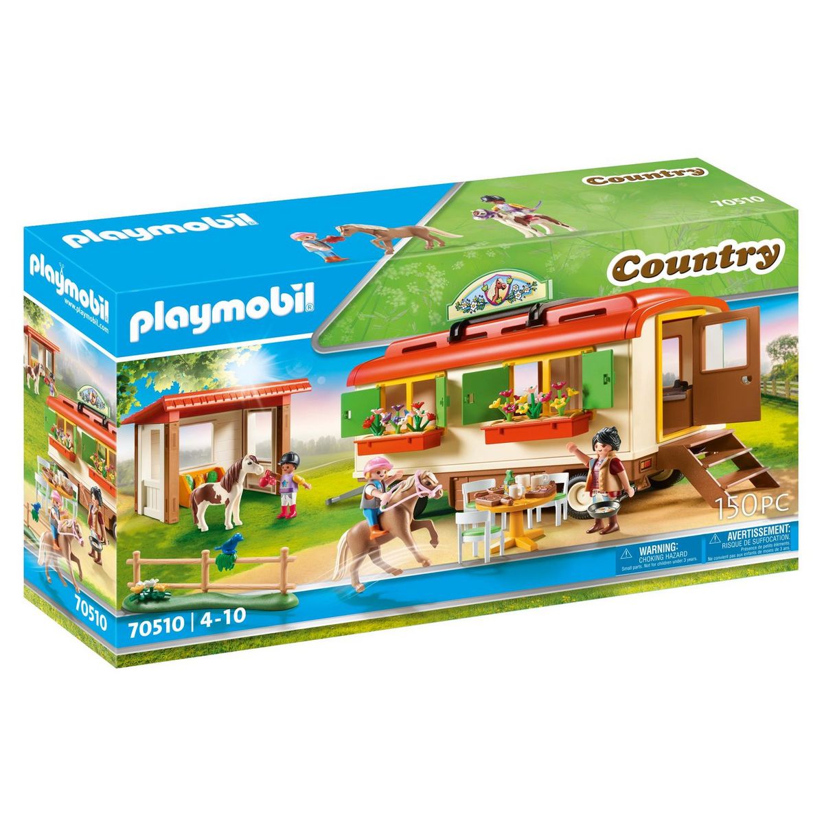 70510 - Country Box de poney et roulotte