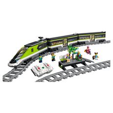 LEGO City 60337 Le Train de Voyageurs Express, Jouet Télécommandé avec Phares Fonctionnels