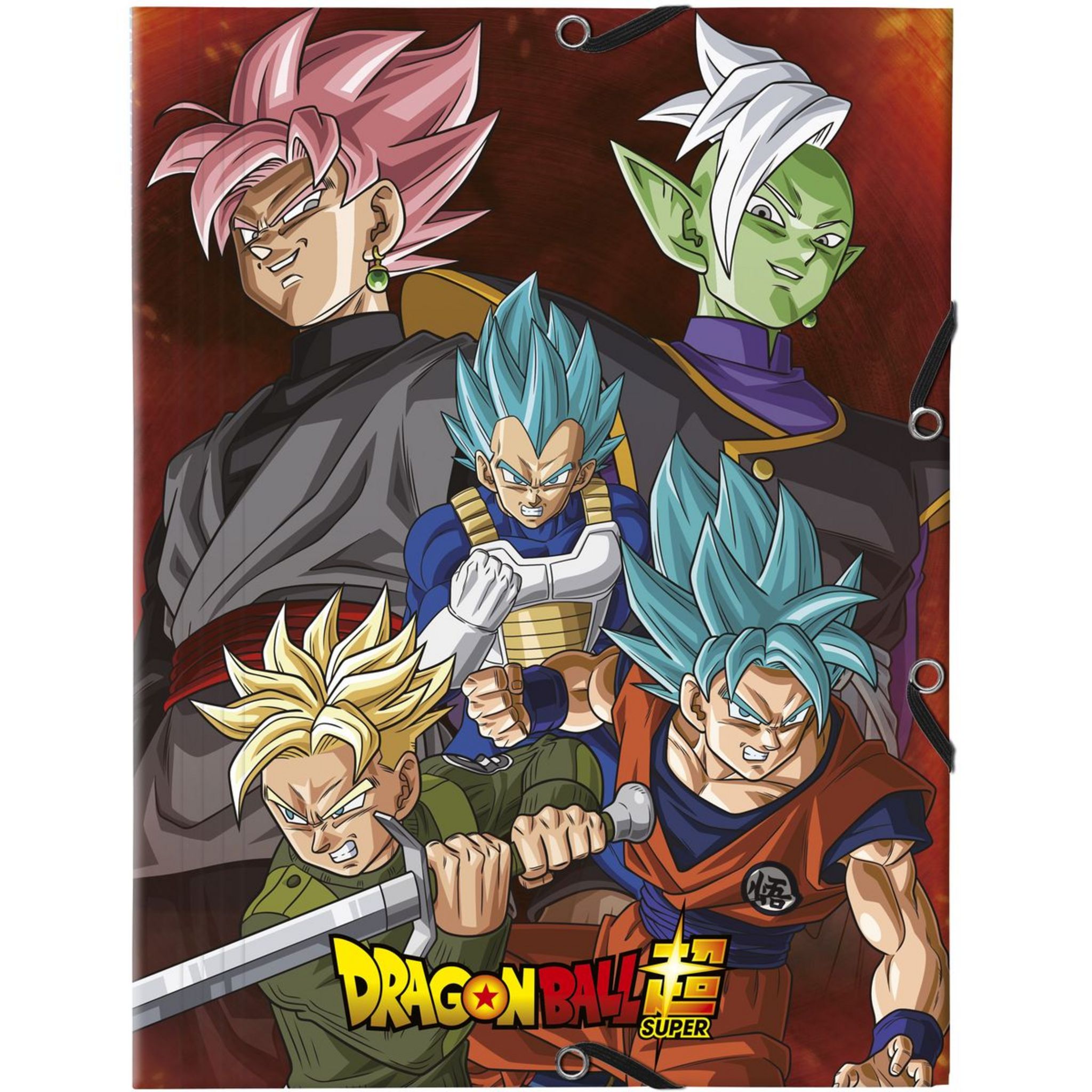 DRAGON BALL Z Chemise cartonn e lastiques 24x32 cm 3 rabats