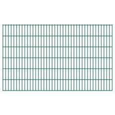 Panneaux de cloture de jardin 2D 2,008x1,23 m 38 m total Vert