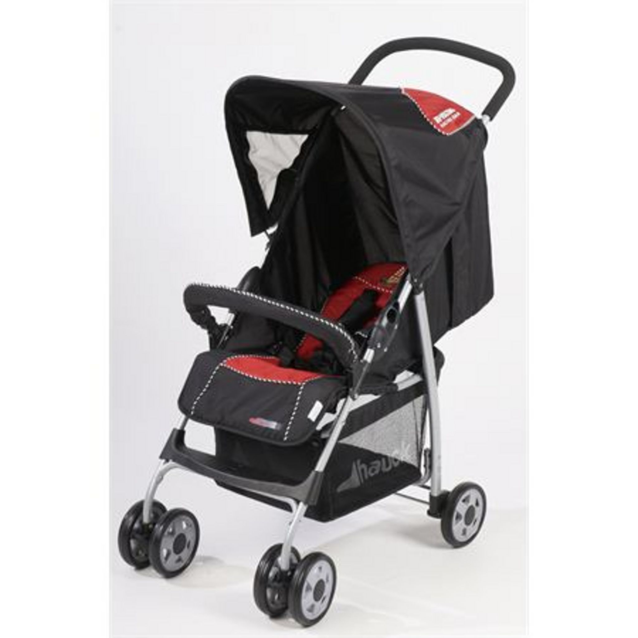 AUCHAN BABY Poussette canne bébé buggy D09 gris chiné pas cher