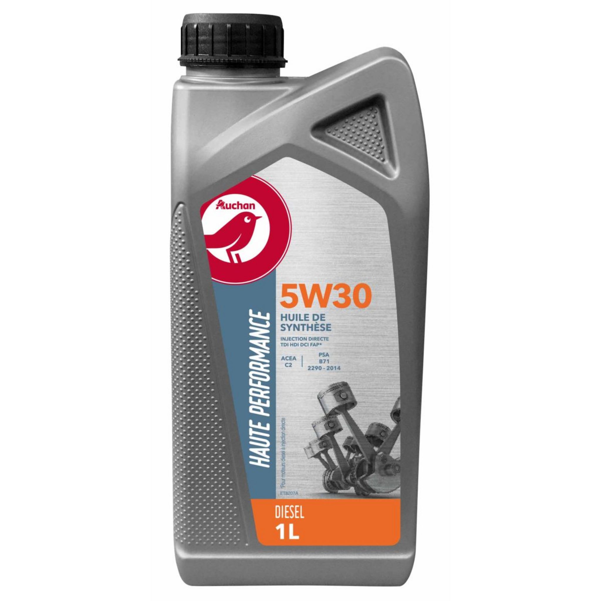 AUCHAN HUILE SYNTHESE DIESEL 5W301L pas cher 