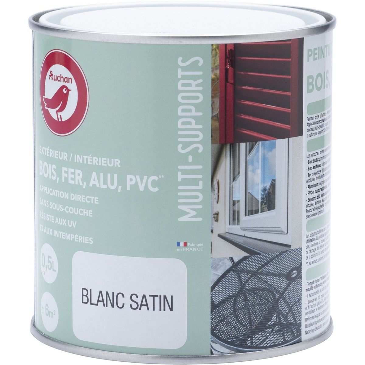 Promo Peinture blanche glycéro chez Castorama