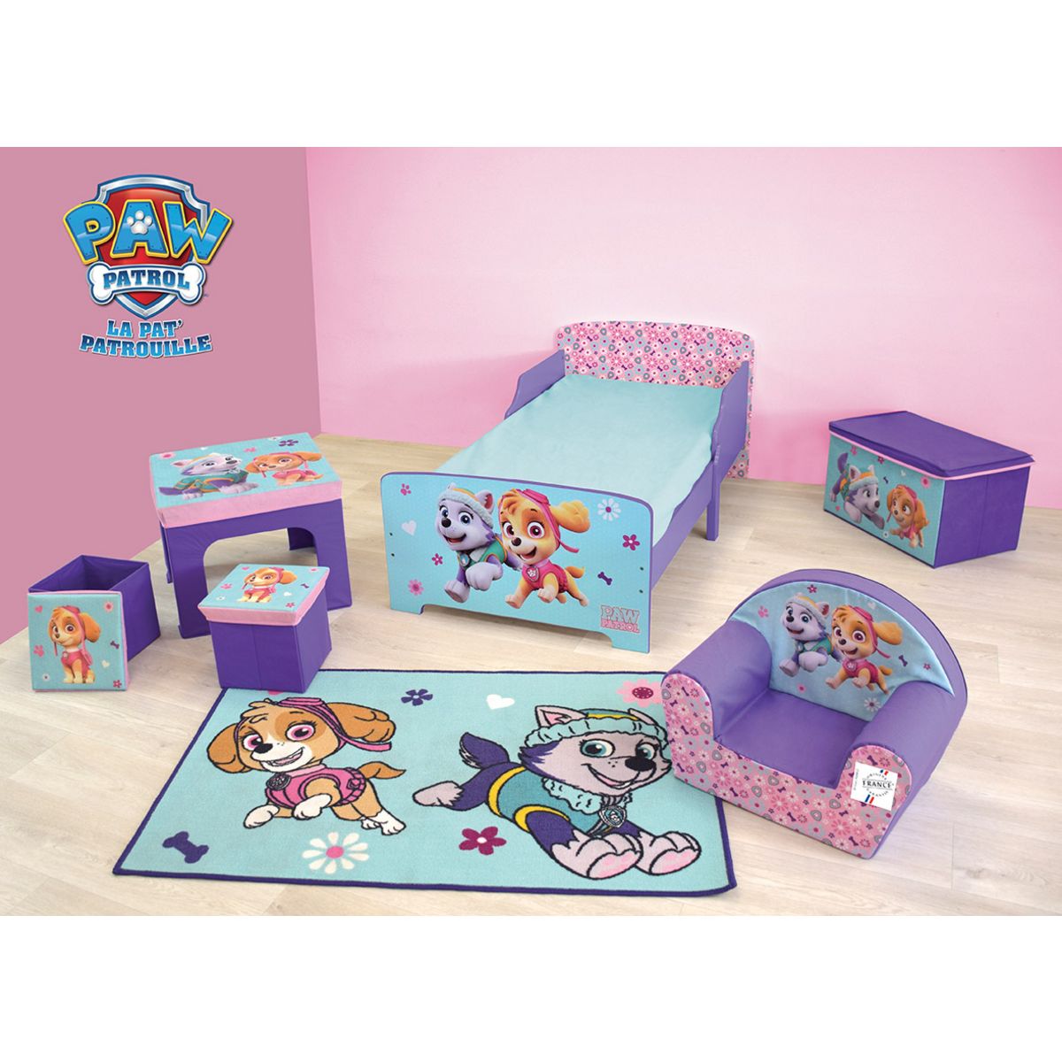 Fun House FUN HOUSE PAT'PATROUILLE FILLE Pack chambre complet pour enfant  pas cher 