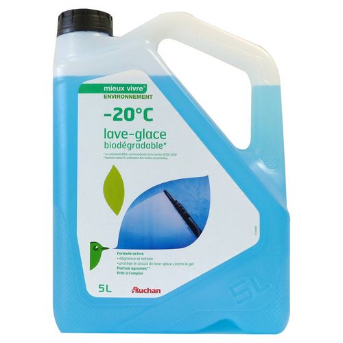 AUCHAN Lave glace hiver biodégradable -20° bidon 5l 5l pas cher 