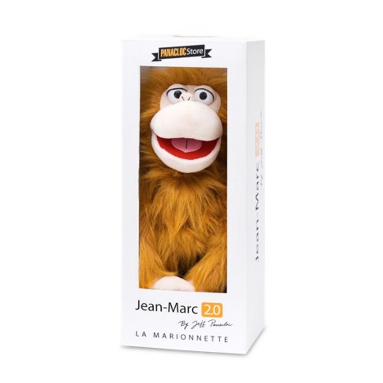 GRANDE PELUCHE SINGE Chimpanzé Marionnette JEAN-MARC JM JEFF