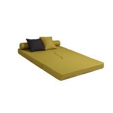 Chauffeuse banquette lit d'angle 2 places OSTO (Vert / Taupe)