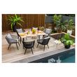JARDILINE Table de jardin rectangulaire  6 personnes 160x90cm COMORES