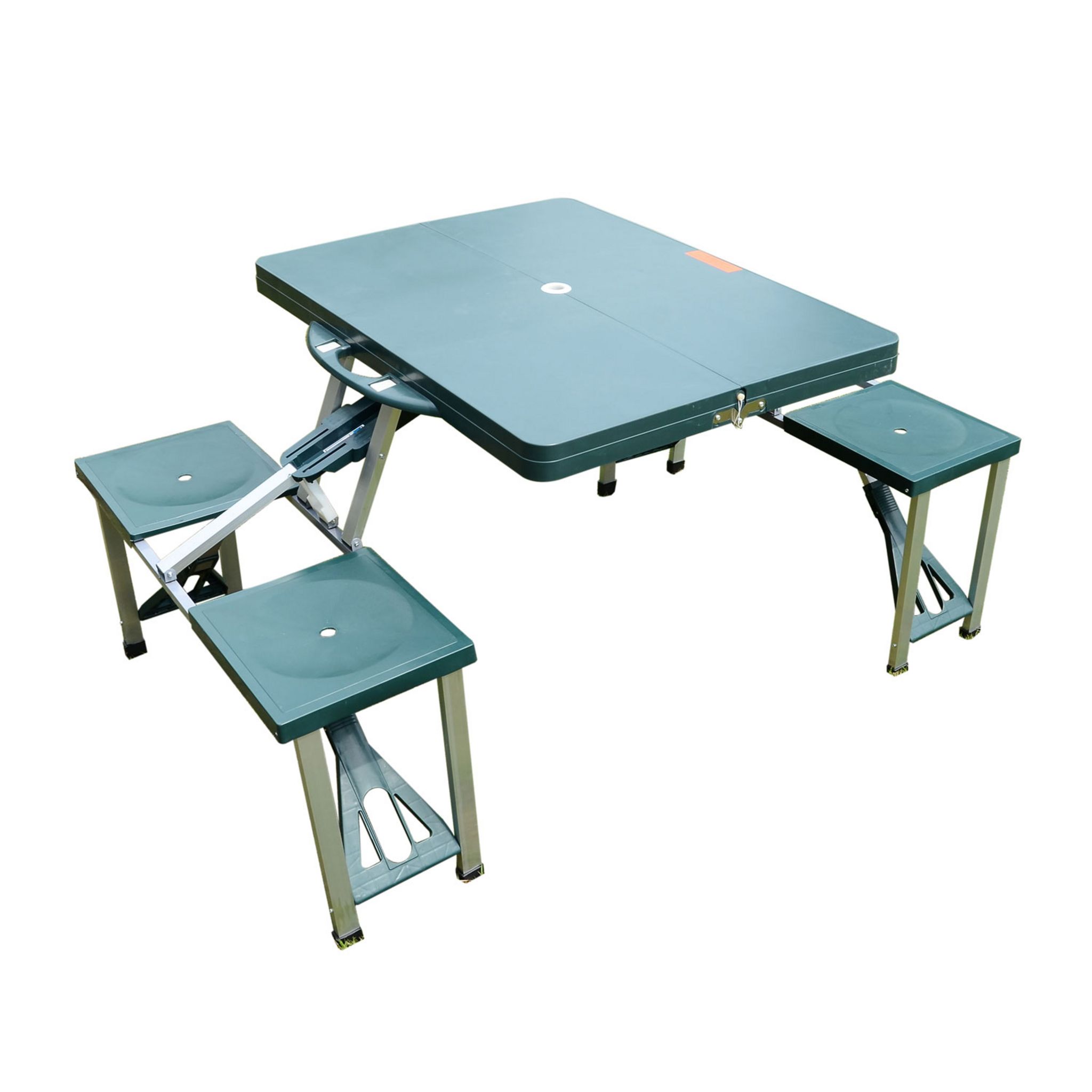 Outsunny Table de Pique-Nique Camping Pliable Portable Table Pliante en  Aluminium Table de Jardin Réglable en Hauteur Filet Pratique 120 x 70 x  58-73 cm Argenté 