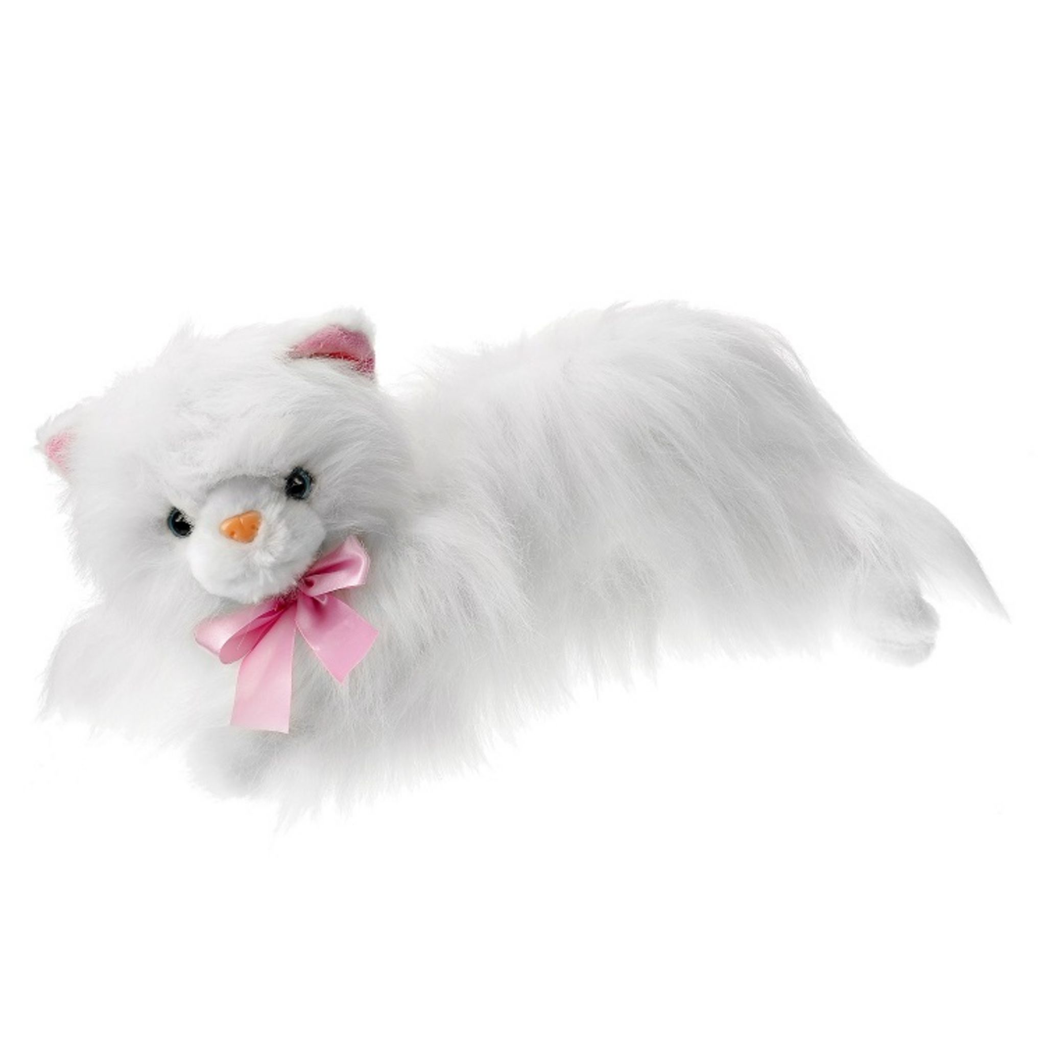 PELUCHE CHATON BLANC ET GRIS