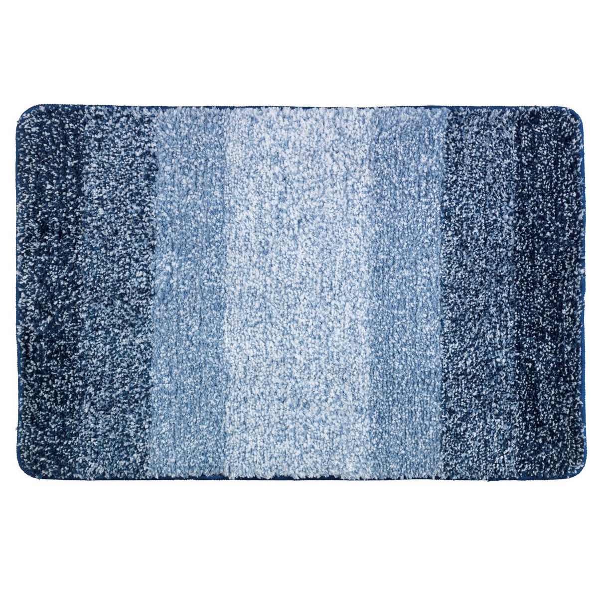 Wenko Tapis de salle de bain moderne Luso - L. 90 x l. 60 cm - Bleu