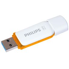 Philips Cle USB 3.0 Snow 128 Go Blanc et orange