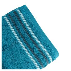Drap de douche fantaisie en coton 360 gsm (Bleu)
