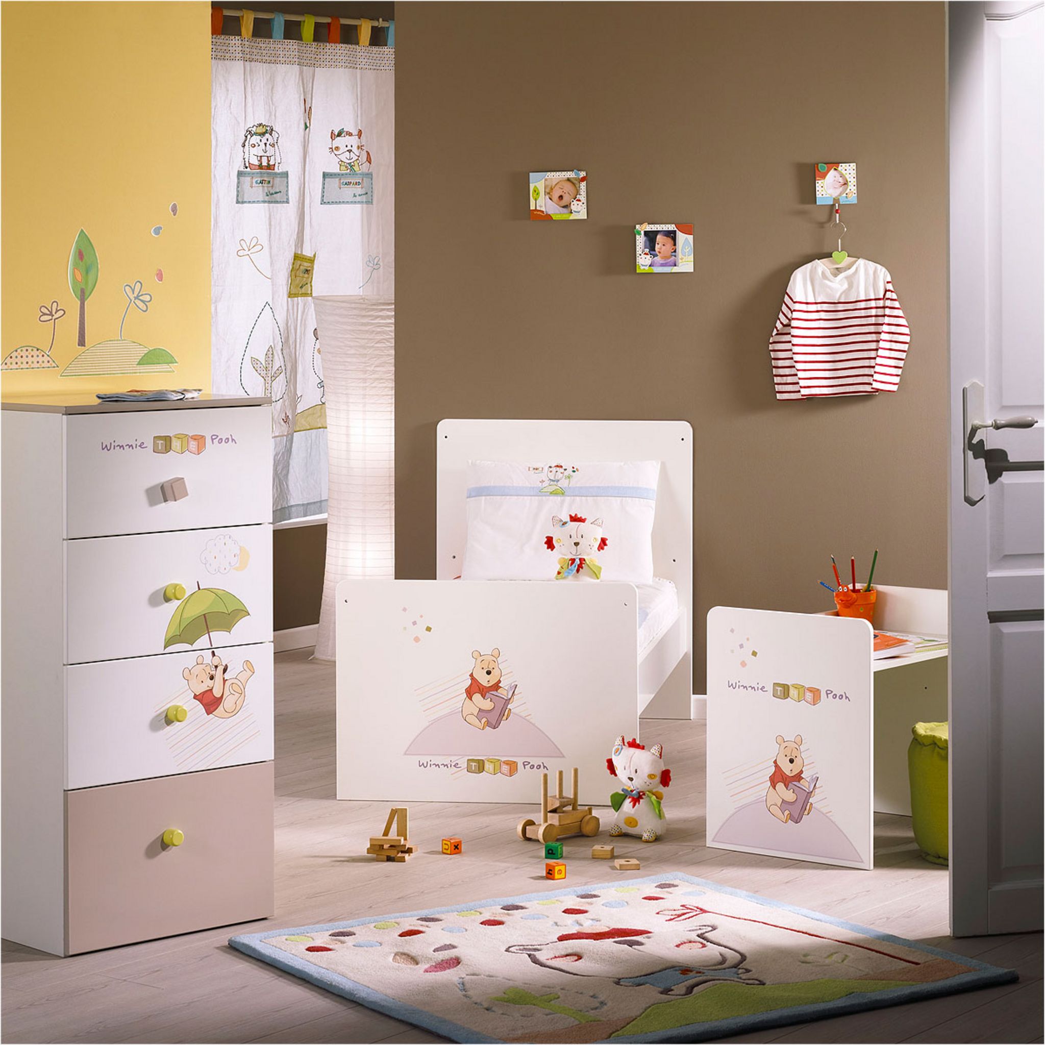 Sauthon On Line Lit Bebe Evolutif 70x140cm Winnie L Ourson Pas Cher A Prix Auchan