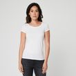 IN EXTENSO T-shirt manches courtes blanc femme. Coloris disponibles : Blanc