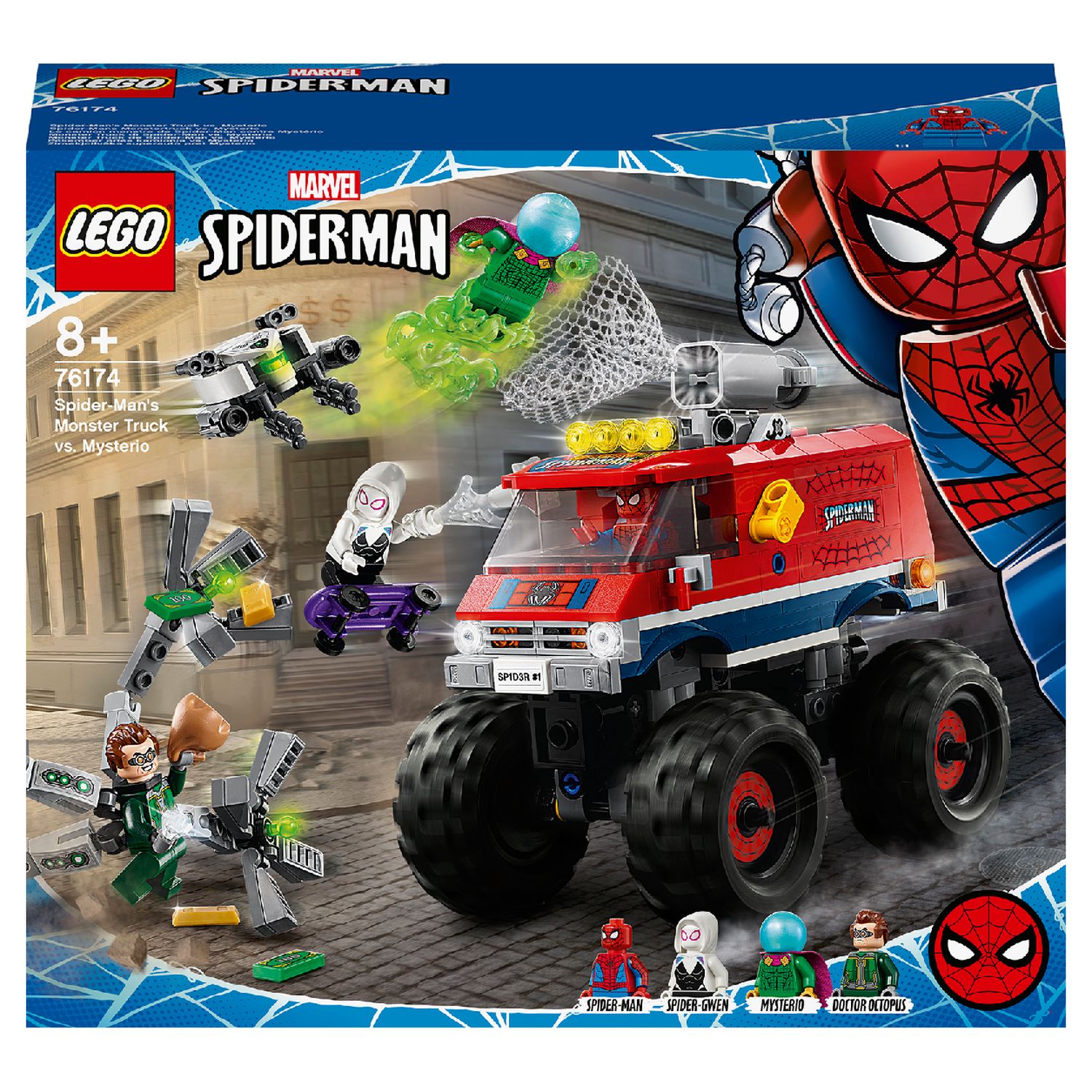 LEGO® Marvel 10789 La Voiture de Spider-Man et Docteur Octopus, Jouet avec  Spidey et