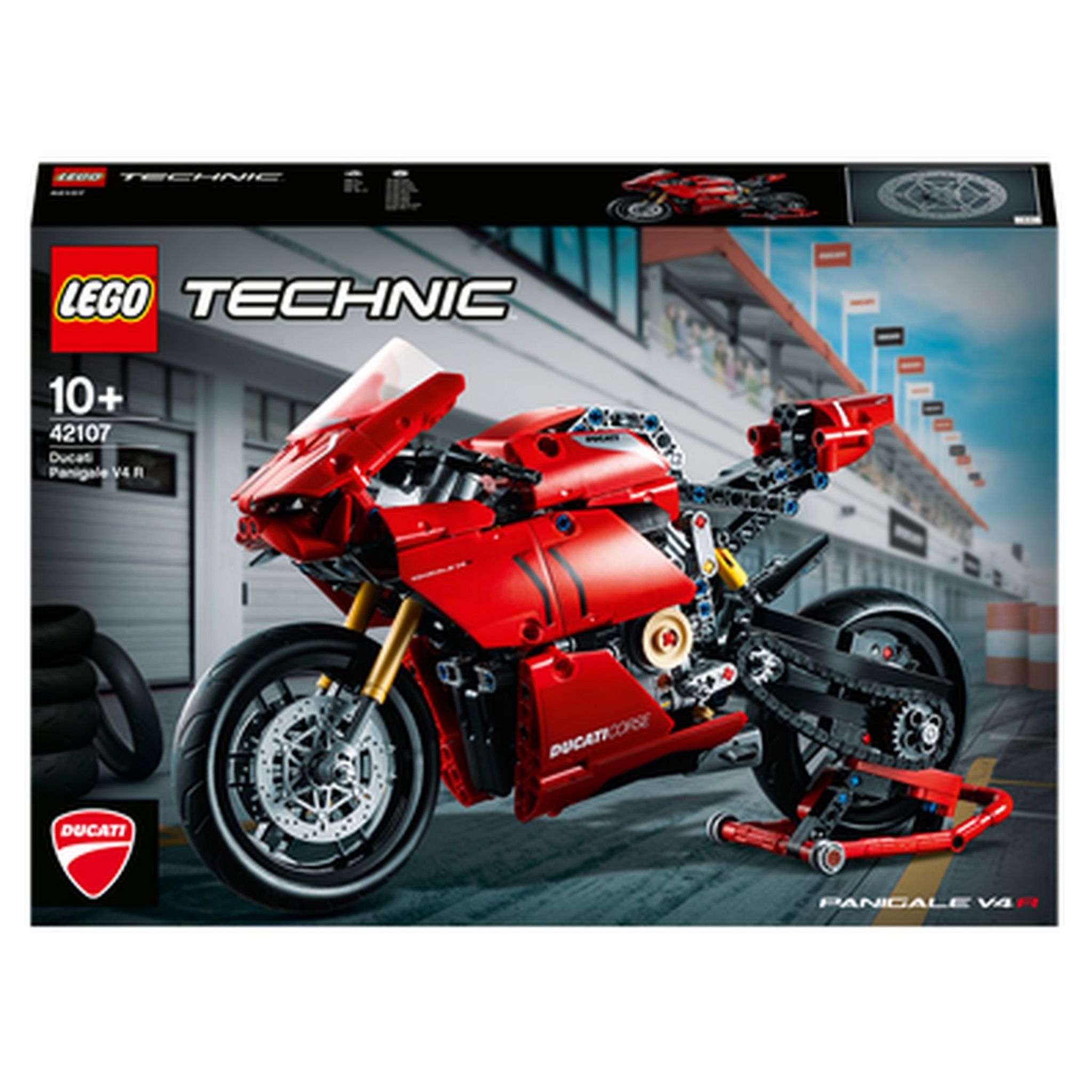 LEGO Technic 42107 Ducati Panigale V4 R Modèle Réduit Moto pour Adultes pas  cher 