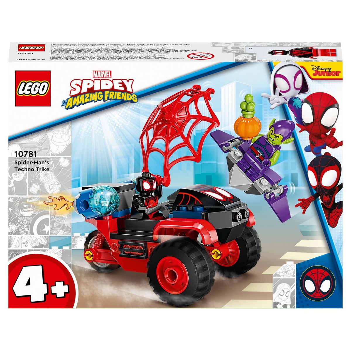 LEGO Marvel 10781 Spidey et Ses Amis Extraordinaires Miles Morales : Le  Techno-Trike de Spider-Man pas cher 