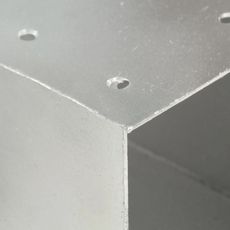 Connecteur de poteau Forme en X Metal galvanise 81x81 mm