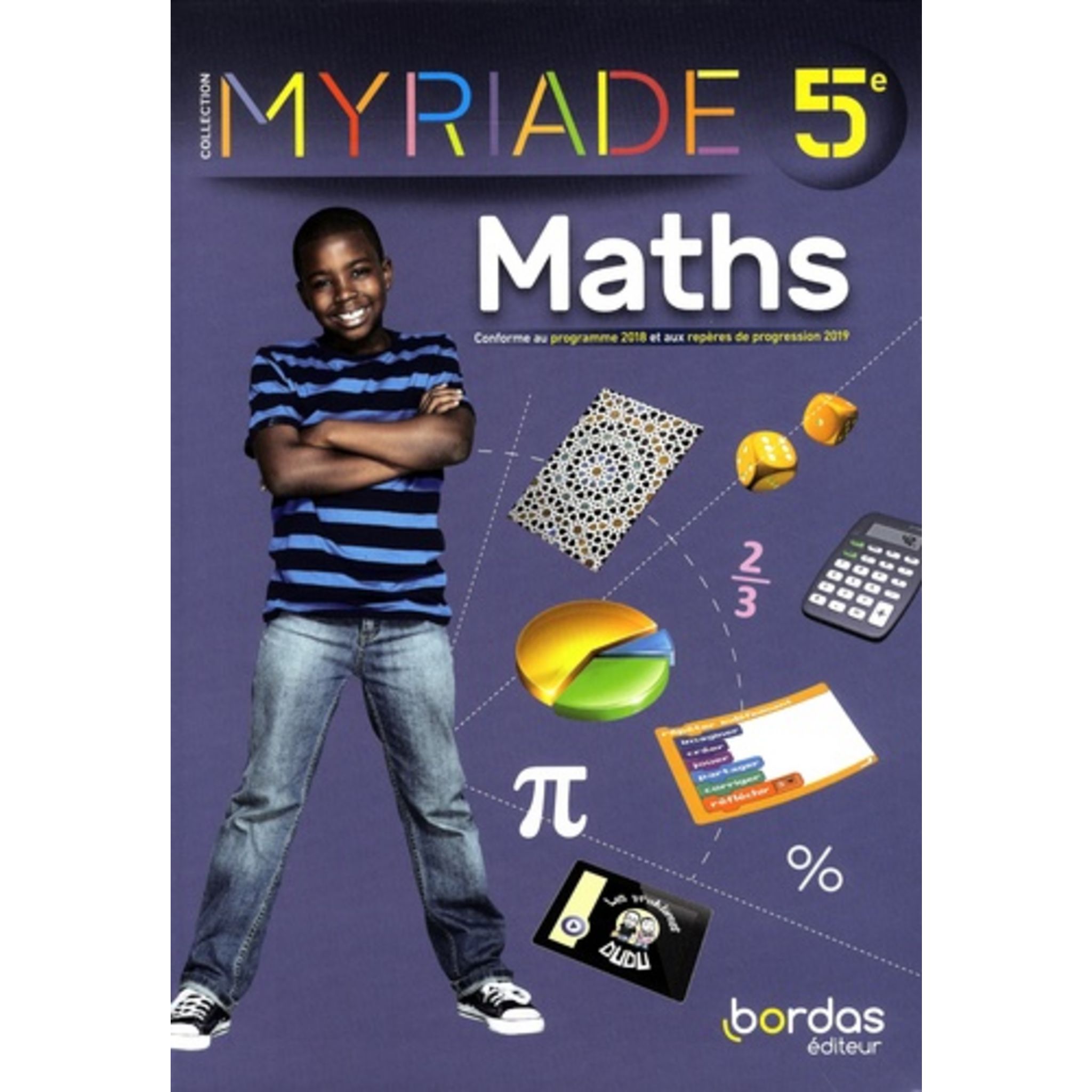 Manuel De Maths 5ème Myriade En Ligne MATHS 5E MYRIADE. EDITION 2021, Boullis Marc pas cher à prix Auchan