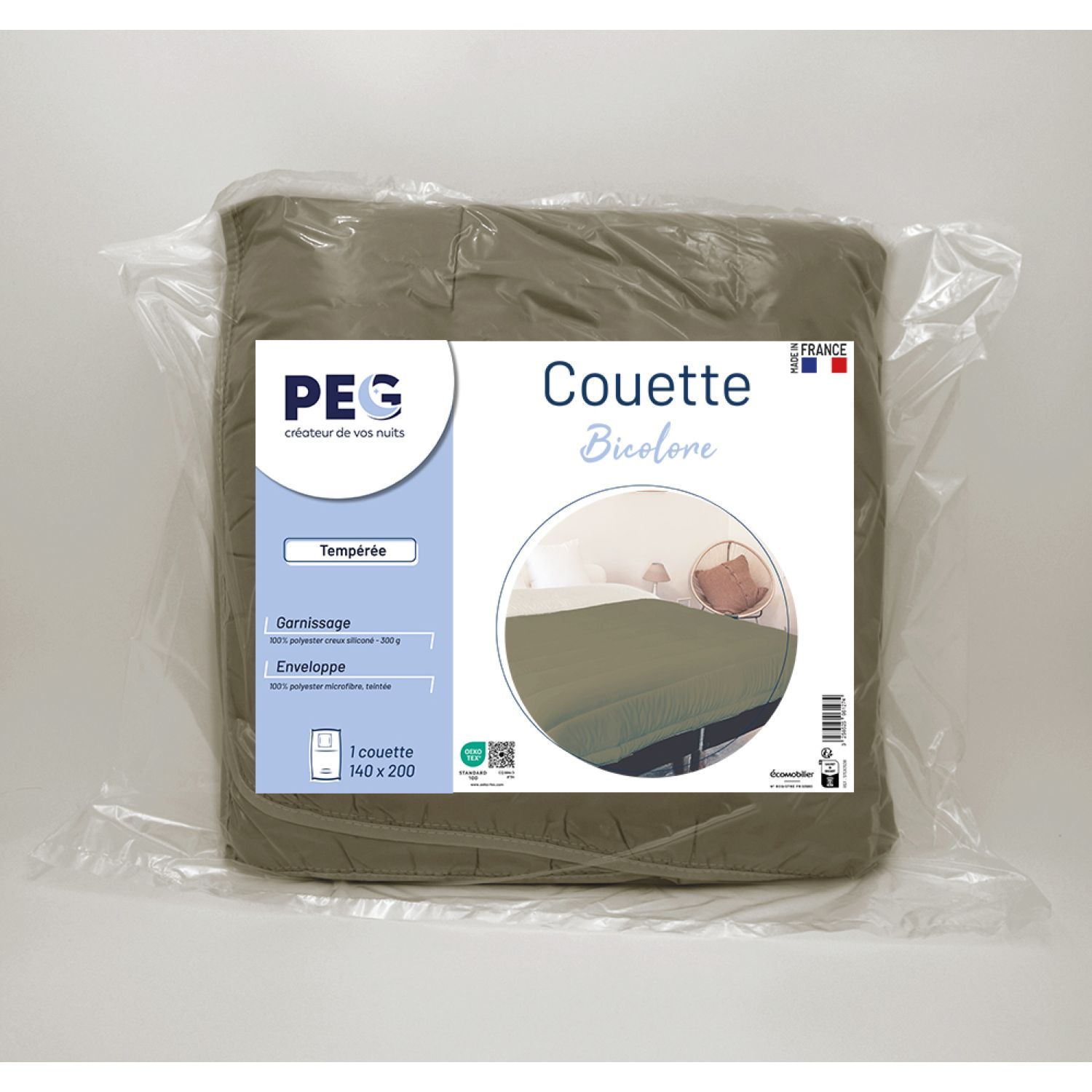 Couette légère en microfibre toucher doux 200 g/m² BASIC