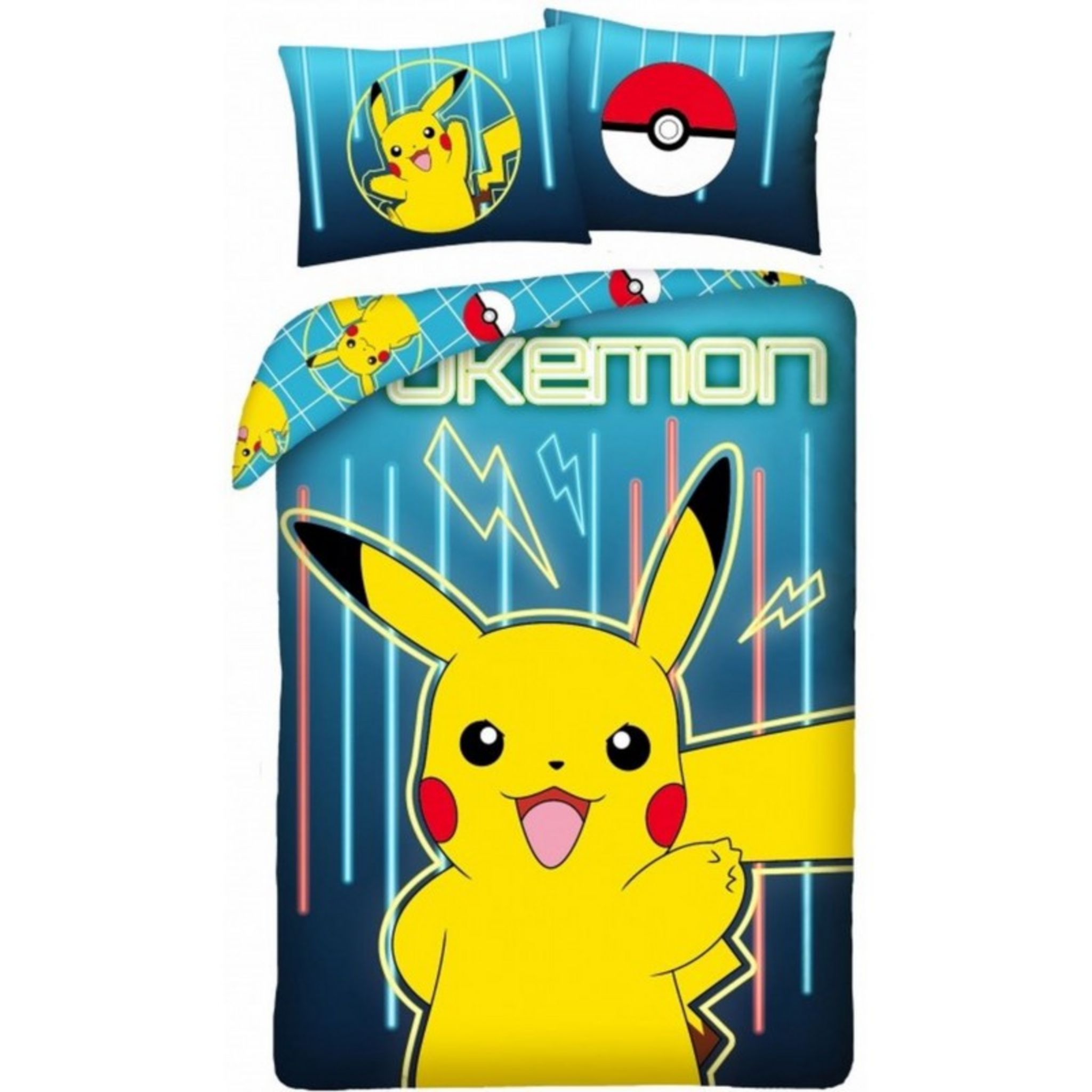 Achetez Kinderhelden Housse de couette Pokemon Icon White Coton chez   pour 34.95 EUR. EAN: 8719023509873