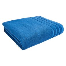 ACTUEL Drap de bain uni en coton bouclé 500 gr/m2 (Bleu foncé)