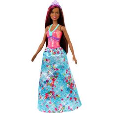 BARBIE Princesse Barbie Dreamtopia - cheveux bruns et roses
