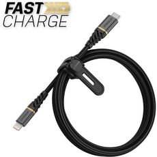 Câble Lightning vers USB-C 1m noir Premium